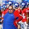 LAWRENCE, KS - SEPTEMBER 26:  Head coach Mark Mangino of the Kansas Jayhawks watches during warm-ups just prior to the start of the game against the Southern Mississippi Golden Eagles on September 26, 2009 at Memorial Stadium in Lawrence, Kansas.  (Photo by Jamie Squire/Getty Images)