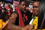 LANDOVER, MD - NOVEMBER 15:  Clinton Portis #26 of the Washington Redskins signs autographs before the game against the Denver Broncos at FedExField on November 15, 2009 in Landover, Maryland. The Redskins won 27-17. (Photo by Larry French/Getty Images)