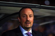 LYON, FRANCE - NOVEMBER 04:  Rafael Benitez the manager of Liverpool looks on during the Lyon v Liverpool UEFA Champions League Group E match at the Stade de Gerland on November 4, 2009 in Lyon, France.  (Photo by Michael Steele/Getty Images)