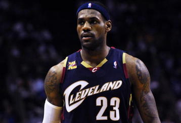 ORLANDO, FL - NOVEMBER 11:  LeBron James #23 of the Cleveland Cavaliers stands on the court during the game against the Orlando Magic on November 11, 2009 at Amway Arena in Orlando, Florida. NOTE TO USER: User expressly acknowledges and agrees that, by downloading and/or using this Photograph, user is consenting to the terms and conditions of the Getty Images License Agreement. (Photo by Sam Greenwood/Getty Images)