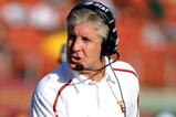 LOS ANGELES, CA - NOVEMBER 14:  Head Coach Pete Carroll of the USC Trojans questions a non-fumble call in the game against the Stanford Cardinal during the second half at the Los Angeles Memorial Coliseum on November 14, 2009 in Los Angeles, California.  Stanford won 55-21.  (Photo by Harry How/Getty Images)