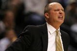 NASHVILLE, TN - MARCH 09:  Head coach Jeff Lebo of the Auburn Tigers coaches against the Vanderbilt Commodores during day 1 of the SEC Men's Basketball Conference Tournament March 9, 2006 at the Gaylord Entertainment Center in Nashville, Tennessee. Vanderbilt won 76-71.  (Photo by Andy Lyons/Getty Images)