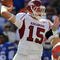 GAINESVILLE, FL - OCTOBER 17: Quarterback Ryan Mallett #15 of the Arkansas Razorbacks sets to pass against the Florida Gators October 17, 2009 at Ben Hill Griffin Stadium in Gainesville, Florida.  (Photo by Al Messerschmidt/Getty Images)