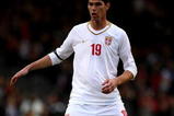 LONDON, ENGLAND - NOVEMBER 18:  Nikola Zigic of Serbia during the International Friendly match between South Korea and Serbia at Craven Cottage on November 18, 2009 in London, England.  (Photo by Richard Heathcote/Getty Images)