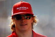 ABU DHABI, UNITED ARAB EMIRATES - NOVEMBER 01:  Kimi Raikkonen of Finland and Ferrari attends the drivers parade before the Abu Dhabi Formula One Grand Prix at the Yas Marina Circuit on November 1, 2009 in Abu Dhabi, United Arab Emirates.  (Photo by Mark Thompson/Getty Images)