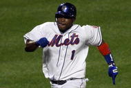 NEW YORK - AUGUST 20:  Luis Castillo #1of the New York Mets runs the bases against the Atlanta Braves on August 20, 2009 at Citi Field in the Flushing neighborhood of the Queens borough of New York City.  (Photo by Jim McIsaac/Getty Images)