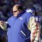 LAWRENCE, KS - NOVEMBER 18:  Mark Mangino  of the Kansas Jayhawks stands on the field during the game against the Kansas State Wildcats on November 18, 2006 at Memorial Stadium in Lawrence, Kansas.  Kansas won 39-20.  (Photo by Brian Bahr/Getty Images)