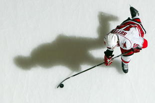 UNIONDALE, NY - FEBRUARY 19:  Brandon Sutter #16 of the Carolina Hurricanes warms up before playing against the New York Islanders on February 19, 2009 at Nassau Coliseum in Uniondale, New York.  (Photo by Jim McIsaac/Getty Images)