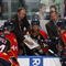 SUNRISE, FL - NOVEMBER 16: Head coach Peter DeBoer of the Florida Panthers goes over a play with Dennis Seidenberg #4 and Jordan Leopold #44 during th eovertime period against the Los Angeles Kings on November 16, 2009 at the BankAtlantic Center in Sunrise, Florida. The Kings defeated the Panthers 4-3. (Photo by Joel Auerbach/Getty Images)