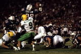 31 Oct 1998:  Running back Kelvin Eafon #38 of the Arizona Wildcats in action against free safety Brandon McLemore #9 of the Oregon Ducks during the game at the Arizona Stadium in Tucson, Arizona. The Wildcats defeated the Ducks 38-3. Mandatory Credit: Jon Ferrey  /Allsport