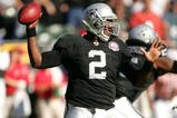 OAKLAND, CA - NOVEMBER 15:  JaMarcus Russell #2 of the Oakland Raiders throws the ball during their game against the Kansas City Chiefs at Oakland-Alameda County Coliseum on November 15, 2009 in Oakland, California.  (Photo by Ezra Shaw/Getty Images)
