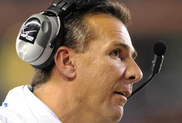GAINESVILLE, FL - NOVEMBER 7: Coach urban Meyer of the Florida Gators watches play against the Vanderbilt Commodores  November 7, 2009 at Ben Hill Griffin Stadium in Gainesville, Florida.  (Photo by Al Messerschmidt/Getty Images)