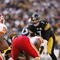 PITTSBURGH - OCTOBER 15: Quarterback Ben Roethlisberger #7 of the Pittsburgh Steelers eyes the defense against the Kansas City Chiefs at Heinz Field on October 15, 2006 in Pittsburgh, Pennsylvania. The Steelers won the game 45-7. (Photo by Thomas E. Witte/Getty Images)