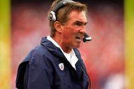 KANSAS CITY, MO - NOVEMBER 11:  Head coach Mike Shanahan of the Denver Broncos watches from the sidelines during the game against the Kansas City Chiefs on November 11, 2007 at Arrowhead Stadium in Kansas City, Missouri.  (Photo by Jamie Squire/Getty Images)