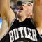GREENSBORO, NC - MARCH 19:  Garrett Temple #14 of the Louisiana State University Tigers blocks a shot by Gordon Hayward #20 of the Butler Bulldogs during the first round of the NCAA Division I Men's Basketball Tournament at the Greensboro Coliseum on March 19, 2009 in Greensboro, North Carolina.  (Photo by Streeter Lecka/Getty Images)