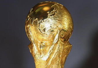 CAPE TOWN, SOUTH AFRICA - NOVEMBER 22:  The World Cup Trophy is pictured at a photocall during the FIFA Delegation World Cup Trophy tour on November 22, 2005 in Cape Town, South Africa.  The 2010 World Cup tournament is to be held in South Africa.  (Photo by Touchline/Getty Images)