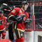 CALGARY, CANADA - OCTOBER 31: Brandon Prust #33 of the Calgary Flames makes his way to the ice for warm-up prior to their game against the Detroit Red Wings on October 31, 2009 at the Pengrowth Saddledome in Calgary, Alberta, Canada. The Red Wings defeated the Flames 3-1. (Photo by Dale MacMillan/Getty Images)