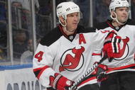 UNIONDALE, NY - SEPTEMBER 23:  Brendan Shanahan #14 of the New Jersey Devils skates against the New York Islanders during preseason action at the Nassau Veterans Memorial Coliseum on September 23, 2009 in Uniondale, New York.  (Photo by Bruce Bennett/Getty Images)