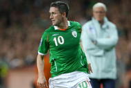 DUBLIN, IRELAND - OCTOBER 10:  Robbie Keane of the Republic of Ireland during the FIFA 2010 World Cup European Qualifying match between the Republic of Ireland and Italy at Croke Park on October 10, 2009 in Dublin, Ireland.  (Photo by Phil Cole/Getty Images)