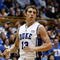 DURHAM, NC - DECEMBER 17:  Olek Czyz #13 of the Duke Blue Devils runs upcourt during the game against the North Carolina Asheville Bulldogs on December 17, 2008 at Cameron Indoor Stadium in Durham, North Carolina. (Photo by Kevin C. Cox/Getty Images)