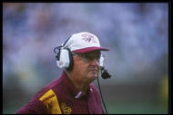 28 Sep 1996: Head Coach Bobby Bowden of Florida State University during the Seminoles 13-0 win over the University of North Carolina at Doak Campbell Stadium in Tallahassee, Florida.