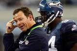 ARLINGTON, TX - NOVEMBER 01:  Head coach Jim Mora of the Seattle Seahawks at Cowboys Stadium on November 1, 2009 in Arlington, Texas.  (Photo by Ronald Martinez/Getty Images)