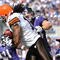 BALTIMORE - SEPTEMBER 27: Joshua Cribbs #16 of the Cleveland Browns returns a kickoff against the Baltimore Ravens at M&T Bank Stadium on September 27, 2009 in Baltimore, Maryland. The Ravens defeated the Browns 34-3. (Photo by Larry French/Getty Images)