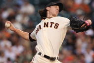 SAN FRANCISCO - AUGUST 28: Tim Lincecum #55 of the San Francisco Giants pitches against the Colorado Rockies during a Major League Baseball game at AT&T Park on August 28, 2009 in San Francisco, California. (Photo by Jed Jacobsohn/Getty Images)