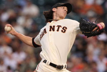 SAN FRANCISCO - AUGUST 28: Tim Lincecum #55 of the San Francisco Giants pitches against the Colorado Rockies during a Major League Baseball game at AT&T Park on August 28, 2009 in San Francisco, California. (Photo by Jed Jacobsohn/Getty Images)