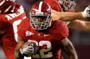 TUSCALOOSA, AL - NOVEMBER 07:  Mark Ingram #22 of the Alabama Crimson Tide against the Louisiana State University Tigers at Bryant-Denny Stadium on November 7, 2009 in Tuscaloosa, Alabama.  (Photo by Kevin C. Cox/Getty Images)