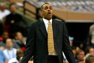 ATLANTA - MARCH 13:  Head coach Paul Hewitt of the Georgia Tech Yellow Jackets reacts to a call by an official during day two against the Florida State Seminoles of the 2009 ACC Men's Basketball Tournament on March 13, 2009 at the Georgia Dome in Atlanta, Georgia.  (Photo by Kevin C. Cox/Getty Images)