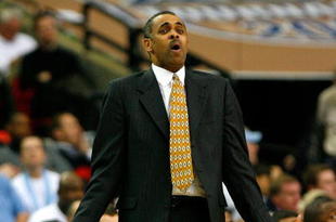 ATLANTA - MARCH 13:  Head coach Paul Hewitt of the Georgia Tech Yellow Jackets reacts to a call by an official during day two against the Florida State Seminoles of the 2009 ACC Men's Basketball Tournament on March 13, 2009 at the Georgia Dome in Atlanta, Georgia.  (Photo by Kevin C. Cox/Getty Images)