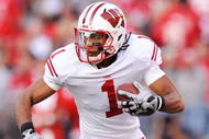 COLUMBUS, OH - OCTOBER 10:  Wide receiver Nick Toon #1 of the Wisconsin Badgers runs with the ball against the Ohio State Buckeyes at Ohio Stadium on October 10, 2009 in Columbus, Ohio.  (Photo by Jamie Sabau/Getty Images)