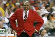 ATLANTA - MARCH 12:  Head coach Sidney Lowe of the North Carolina State Wolfpack watches the action against the Maryland Terrapins during day one of the 2009 ACC Men's Basketball Tournament on March 12, 2009 at the Georgia Dome in Atlanta, Georgia.  (Photo by Kevin C. Cox/Getty Images)