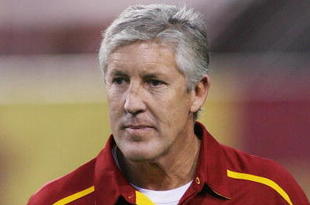 TEMPE, AZ - NOVEMBER 7:  Head coach Pete Carroll of the USC Trojans walks the sidelines before the game against the Arizona State Sun Devils on November 7, 2009 at Sun Devil Stadium in Tempe, Arizona.  USC won 14-9.  (Photo by Jeff Golden/Getty Images)