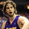 ORLANDO, FL - JUNE 14:  Pau Gasol #16 of the Los Angeles Lakers reacts in the second quarter against the Orlando Magic in Game Five of the 2009 NBA Finals on June 14, 2009 at Amway Arena in Orlando, Florida.  NOTE TO USER:  User expressly acknowledges and agrees that, by downloading and or using this photograph, User is consenting to the terms and conditions of the Getty Images License Agreement.  (Photo by Ronald Martinez/Getty Images)