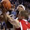 LEXINGTON, KY - NOVEMBER 16: DeMarcus Cousins #15 of the Kentucky Wildcats is fouled by Kramer Soderberg #12 of the Miami University Redhawks during the game at Rupp Arena on November 16, 2009 in Lexington, Kentucky. (Photo by Andy Lyons/Getty Images)