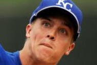 SURPRISE, AZ - MARCH 03:  Pitcher Zack Greinke #23 of the Kansas City Royals warms up before the start of a spring training game against the Cleveland Indians at the Surprise Stadium on March 3, 2009 in Surprise, Arizona.  (Photo by Kevork Djansezian/Getty Images)