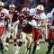 CHESTNUT HILL, MA - OCTOBER 17:  Montel Harris #2 of the Boston College Eagles breaks away from J.R. Sweezy #52 and Clem Johnson #19  of the North Carolina State Wolf Pack on October 17, 2009 at Alumni Stadium in Chestnut Hill, Massachusetts.  (Photo by Elsa/Getty Images)