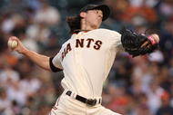 SAN FRANCISCO - AUGUST 28: Tim Lincecum #55 of the San Francisco Giants pitches against the Colorado Rockies during a Major League Baseball game at AT&T Park on August 28, 2009 in San Francisco, California. (Photo by Jed Jacobsohn/Getty Images)