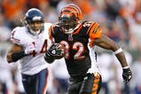 CINCINNATI - OCTOBER 25:  Cedric Benson #32 of the Cincinnati Bengals runs with the ball during the NFL game against the Chicago Bears at Paul Brown Stadium on October 25, 2009 in Cincinnati, Ohio.  The Bengals won 45-10.  (Photo by Andy Lyons/Getty Images)