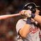 PHOENIX - MAY 10:  Adam Dunn #44 of the Washington Nationals hits a solo home run against the Arizona Diamondbacks during the third inning of the major league baseball game at Chase Field on May 10, 2009 in Phoenix, Arizona.  (Photo by Christian Petersen/Getty Images)