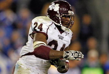 LEXINGTON, KY - OCTOBER 31:  Anthony Dixon #24 of  the Mississippi State Bulldogs runs with the ball during the SEC game against the Kentucky Wildcats  at Commonwealth Stadium on October 31, 2009 in Lexington, Kentucky.  (Photo by Andy Lyons/Getty Images)