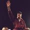 1 Jan 1996:  Head coach Bobby Bowden of the Florida State Seminoles is carried triumphantly off the field by nose guard Andre Wadsworth #8 and tackle Orpheus Roy after defeating the Notre Dame Fighting Irish in the Orange Bowl in Miami, Florida 31-26.  Ma