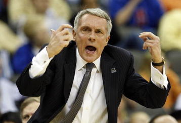 KANSAS CITY, MO - MARCH 19:  Head Coach Gary Williams of the Maryland Terrapins yells from the sideline in the first half of their first round game against the California Golden Bears in the NCAA Division I Men's Basketball Tournament at the Sprint Center on March 19, 2009 in Kansas City, Missouri.  (Photo by Jamie Squire/Getty Images)