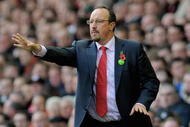 LIVERPOOL, ENGLAND - OCTOBER 25:  Liverpool Manager Rafael Benitez issues instructions during the Barclays Premier League match between Liverpool and Manchester United at Anfield on October 25, 2009 in Liverpool, England.  (Photo by Michael Regan/Getty Images)