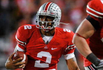 COLUMBUS, OH - NOVEMBER 14:  Quarterback Terrelle Pryor #2 of the Ohio State Buckeyes runs with the ball against the Iowa Hawkeyes at Ohio Stadium on November 14, 2009 in Columbus, Ohio.  (Photo by Jamie Sabau/Getty Images)