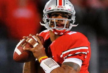 COLUMBUS, OH - NOVEMBER 14:  Quarterback Terrelle Pryor #2 of the Ohio State Buckeyes prepares to pass against the Iowa Hawkeyes at Ohio Stadium on November 14, 2009 in Columbus, Ohio.  (Photo by Jamie Sabau/Getty Images)