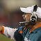 CHARLOTTE - NOVEMBER 19: Head coach Tony Sparano of the Miami Dolphins reacts after Ricky Williams scored a 46-yard rushing touchdown against the Carolina Panthers at Bank of America Stadium on November 19, 2009 in Charlotte, North Carolina.  (Photo by Streeter Lecka/Getty Images)