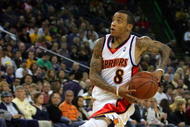 OAKLAND, CA - NOVEMBER 06:  Monta Ellis #8 of the Golden State Warriors in action during their game against the Los Angeles Clippers at Oracle Arena on November 6, 2009 in Oakland, California.  (Photo by Ezra Shaw/Getty Images)